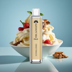 Hayati Pro Max 4000パフス リチャージャブル クリームタバコ 1400mAh デュアル1.1オーム