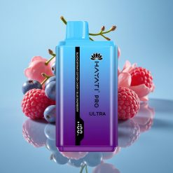 Hayati Pro Ultra 15000パフ ブラックカラント綿あめブルーラズベリー 850mAh 2×12ml