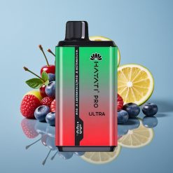 Hayati Pro Ultra 15000パフ ブルーベリーラズベリーチェリーレモン＆ブルーベリー 850mAh 24ml 2%