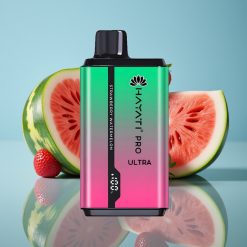 Hayati Pro Ultra 15000パフス（ストロベリーワーターメロン）850mAh/24ml/2%